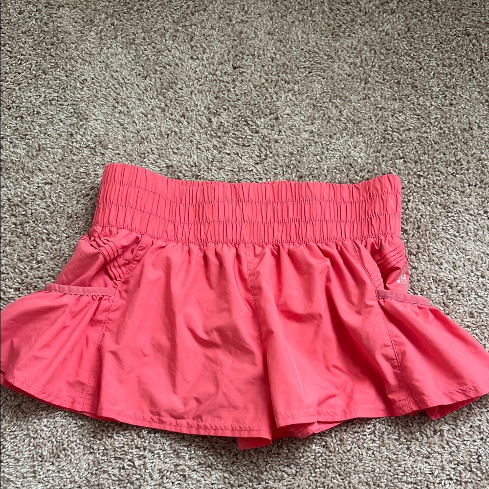 Women’s Coral Pink Free People running shorts